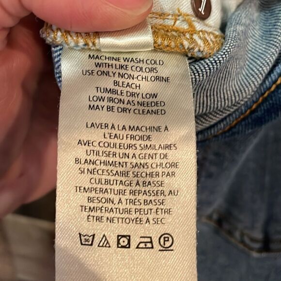 Anthropologie Pilcro High Rise Distressed Raw Hem Cigarette Jeans - Picture 9 of 10